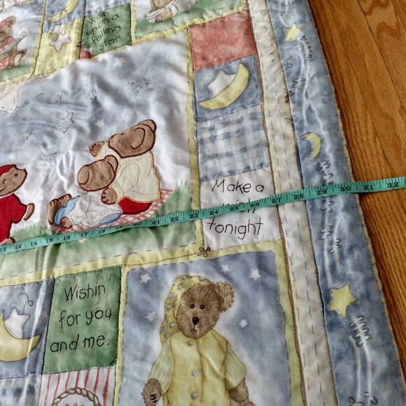 Vintage Boyds Bears Blanket Puffy Quilted Baby Comforter - Picture 10 of 16
